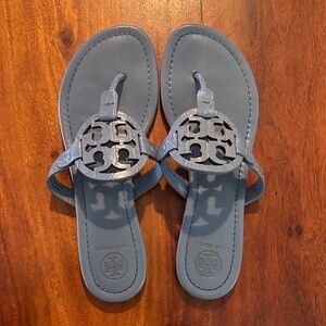 Tory Burch Slate Blue Sandals